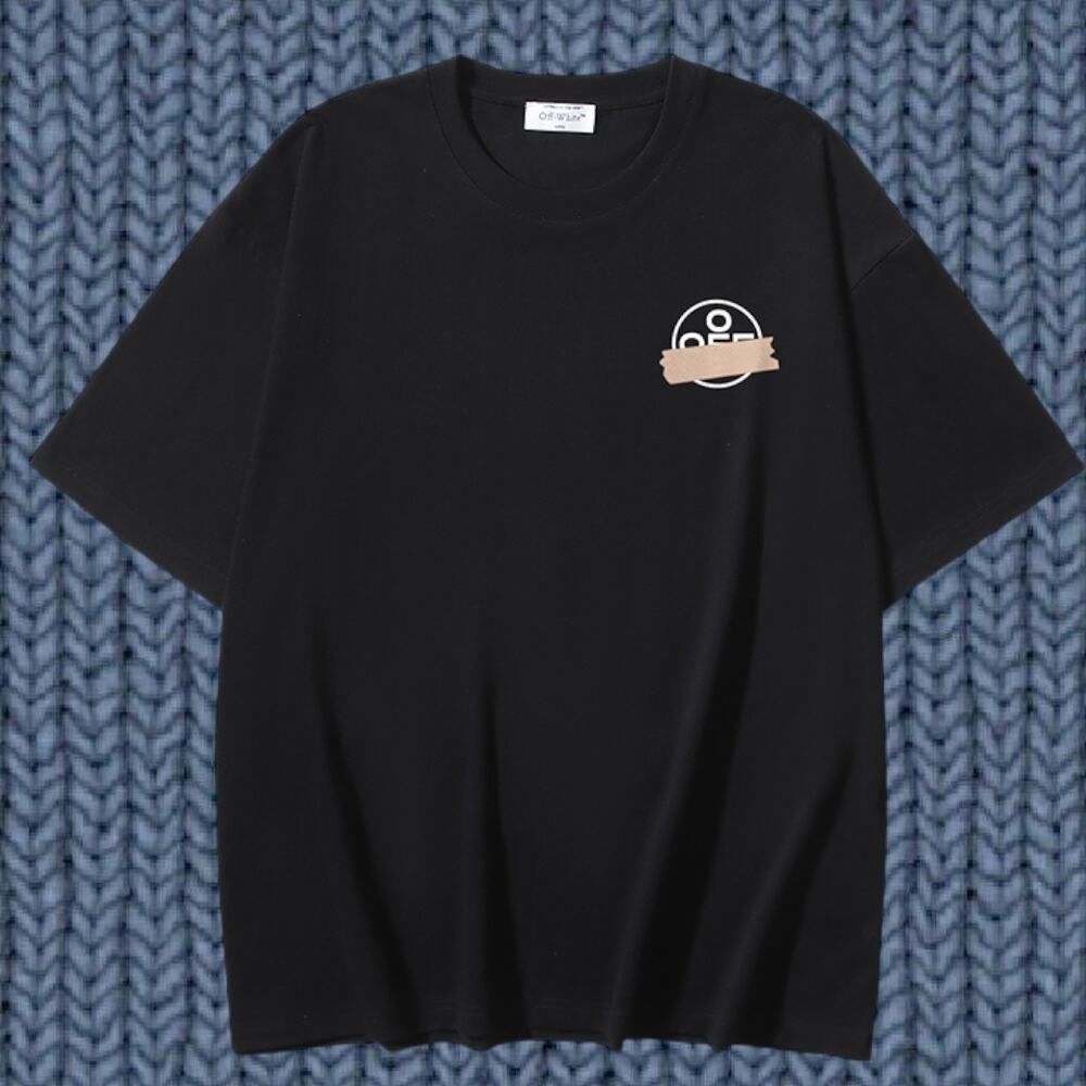 Off-white Men's Black Short Sleeve T-Shirt